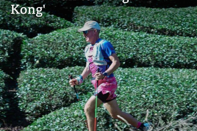 Jo Lodder running across rural China during his 3,140km Unbound ultra-run